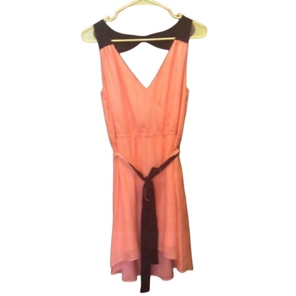 American Eagle Size Small Coral Pink Open Back Dress - Picture 3 of 9